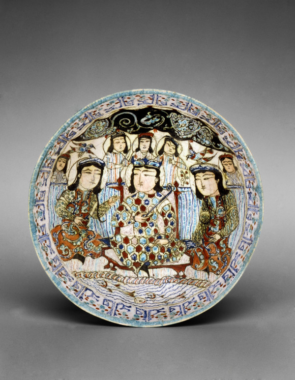 Mina'i Bowl with Prince and Courtiers [old: Bowl]